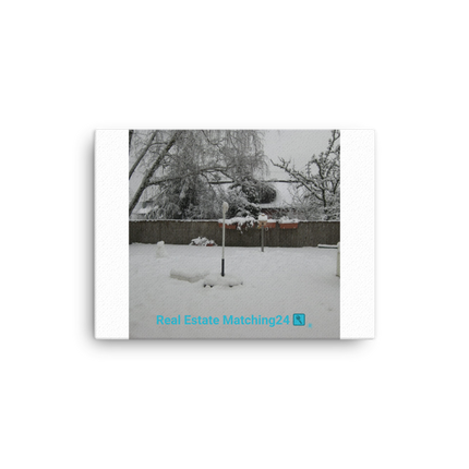 Winter Wonderland Canvas with realestatematching24 with key Logo