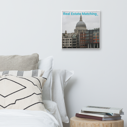 St. Paul's Cathedral Canvas with Real Estate Matching Logo