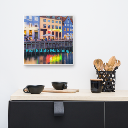 Nyhavn Canvas with Real Estate Matching Logo