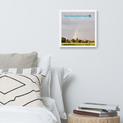 The Rainbow Sinari Canvas with Real Estate Matching24 Logo