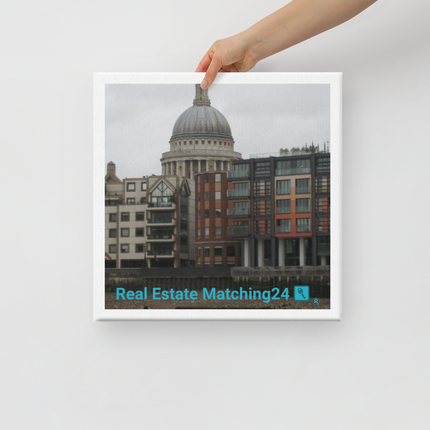 St. Paul's Cathedral Canvas with Real Estate Matching24 Logo