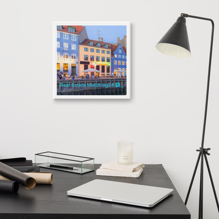 Nyhavn Canvas with Real Estate Matching24 Logo