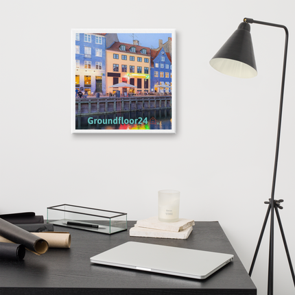 Nyhavn Canvas with Groundfloor24 Logo
