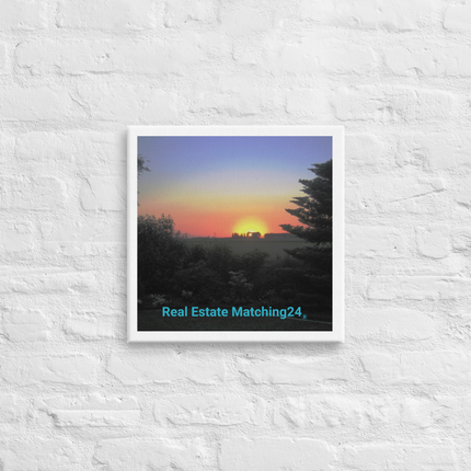 Beautiful Sunset Sinari Canvas with realestatematching24 without key Logo