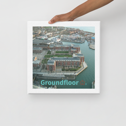 Nice City Canvas with Groundfloor with House Logo