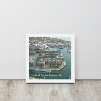 Nice City Canvas with realestatepartner24 with house Logo