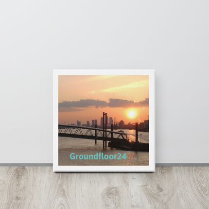 Evening Glow Canvas with Groundfloor24 with House Logo