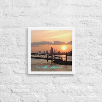 Evening Glow Canvas with GroundfloorView24 with House Logo