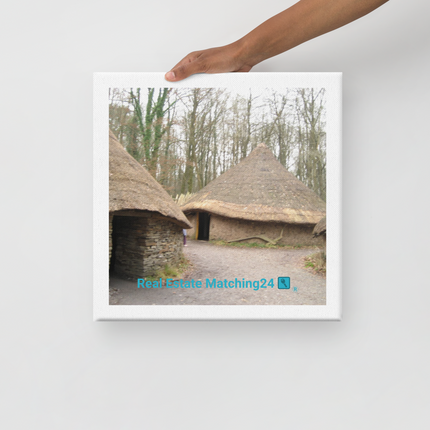 Village Charm Canvas with realestatematching24 with key Logo