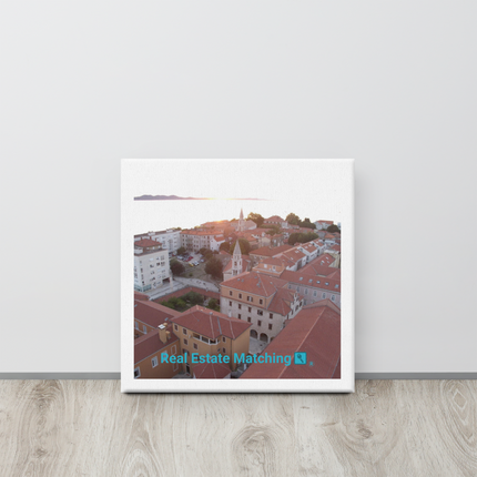 Roof Sunset View Canvas with realestatematching with key Logo