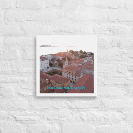 Roof Sunset View Canvas with realestatematching24 with key Logo