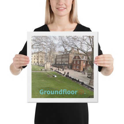 Beautiful Park Canvas with Groundfloor with House Logo