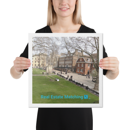 Beautiful Park Canvas with realestatematching with key Logo