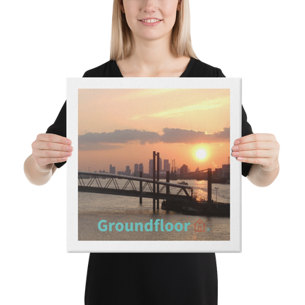 Evening Glow Canvas with Groundfloor with House Logo
