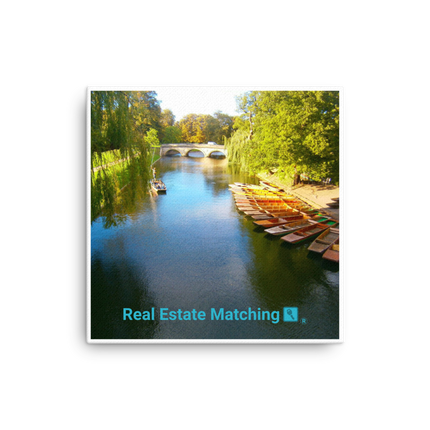 Beautiful Nature Canvas with realestatematching with key Logo