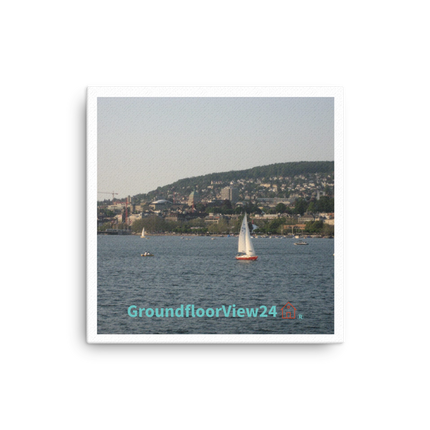 Beautiful River & Hills Sinari Canvas with groundfloorview24 with House Logo