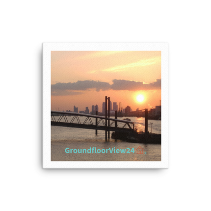 Evening Glow Canvas with realestatematching with key Logo