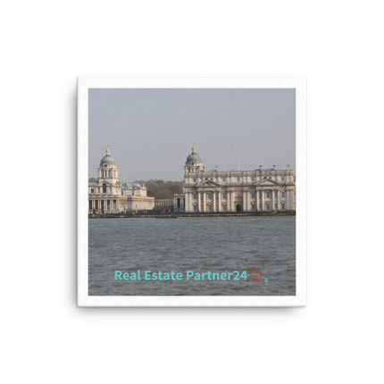 Riverside Beauty Canvas with realestatepartner24 with house Logo