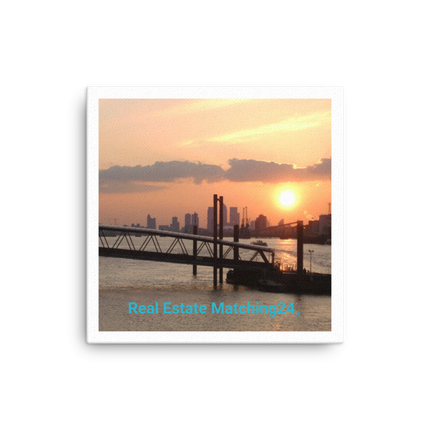 Evening Glow Canvas with realestatematching24 without key Logo