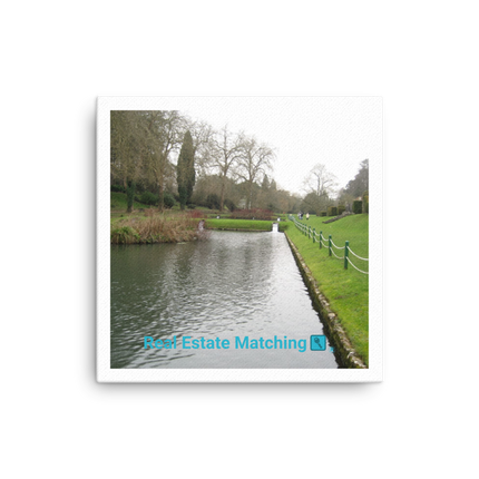 Lakeside Beauty Canvas with realestatematching with key Logo