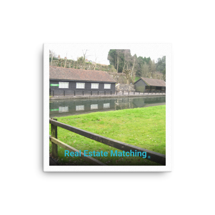 Lakeside Serenity Canvas with realestatematching without key Logo