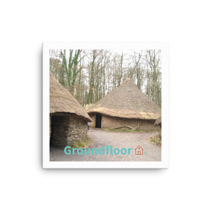 Village Charm Canvas with Groundfloor with House Logo