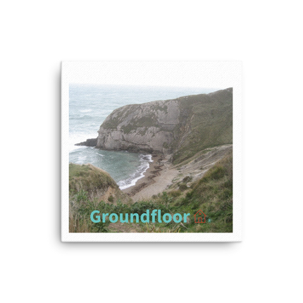 Sea & Hills Canvas with Groundfloor with House Logo