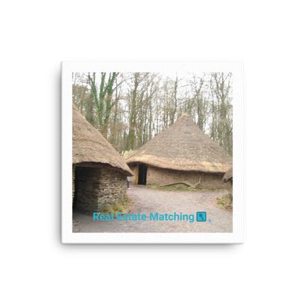 Village Charm Canvas with realestatematching with key Logo