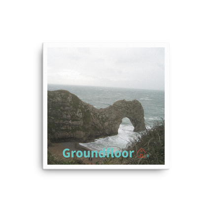 Coastal Escape Canvas with Groundfloor with House Logo