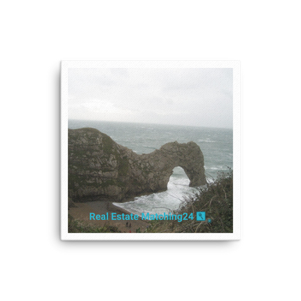 Coastal Escape Canvas with realestatematching24 with key Logo