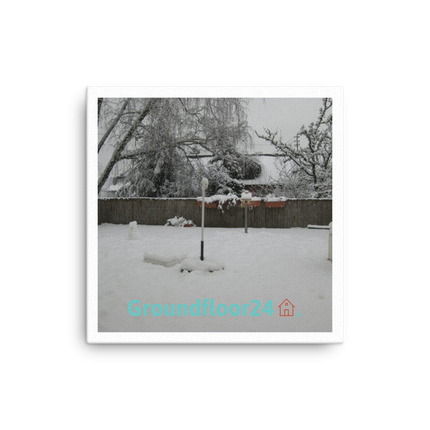 Winter Wonderland Canvas with Groundfloor24 with House Logo