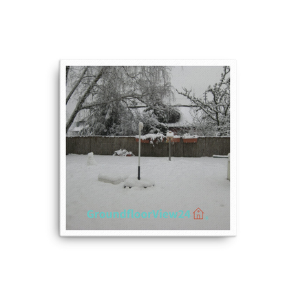Winter Wonderland Canvas with groundfloorview24 with House Logo