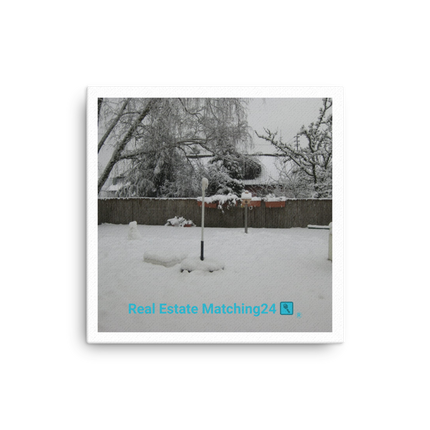 Winter Wonderland Canvas with realestatematching24 with key Logo