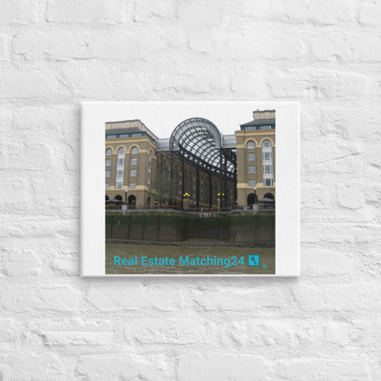 Hay's Galleria Canvas with Real Estate Matching24 Logo