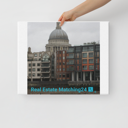St. Paul's Cathedral Canvas with Real Estate Matching24 Logo