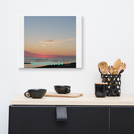 Sunset Sinari Canvas with Groundfloor24 Logo