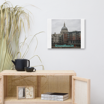 St. Paul's Cathedral Canvas with Groundfloor24 Logo