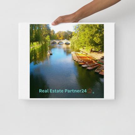 Beautiful Nature Canvas with realestatepartner24 with house Logo