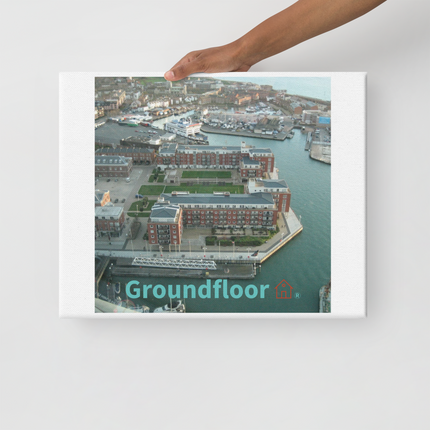 Nice City Canvas with Groundfloor with House Logo