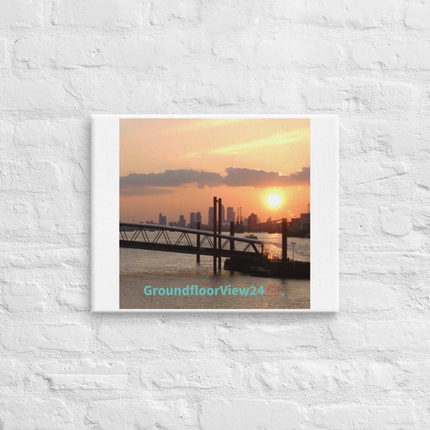 Evening Glow Canvas with GroundfloorView24 with House Logo