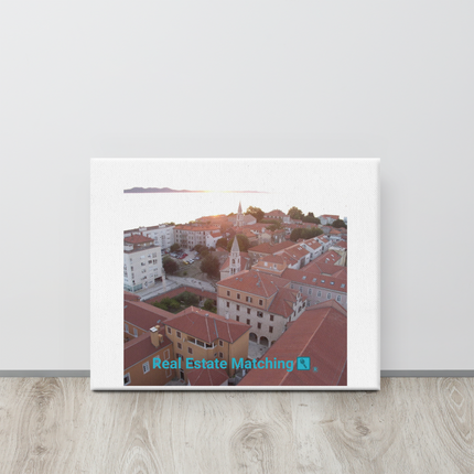 Roof Sunset View Canvas with realestatematching with key Logo