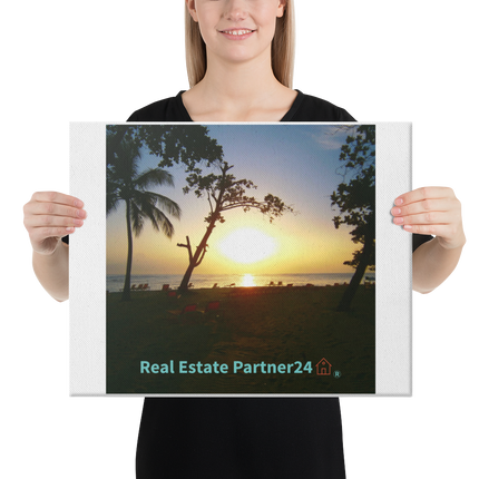 Beautiful Sea View Canvas with realestatepartner24 with house Logo