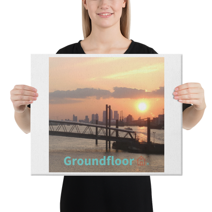 Evening Glow Canvas with Groundfloor with House Logo