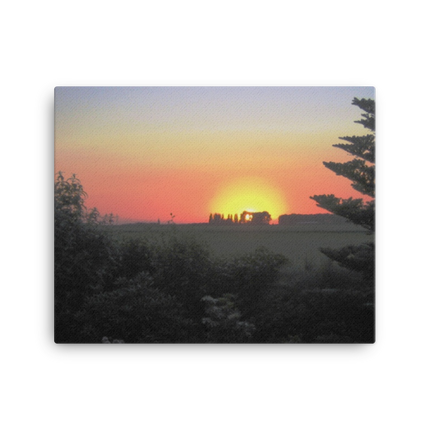 Beautiful Sunset Sinari Canvas with Groundfloor with House Logo