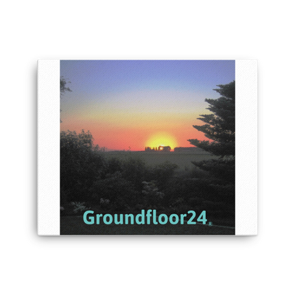 Beautiful Sunset Sinari Canvas with Groundfloor24 without House Logo