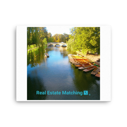 Beautiful Nature Canvas with realestatematching with key Logo