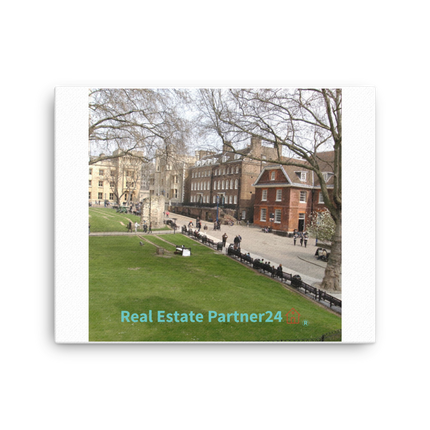Beautiful Park Canvas with realestatepartner24 with house Logo