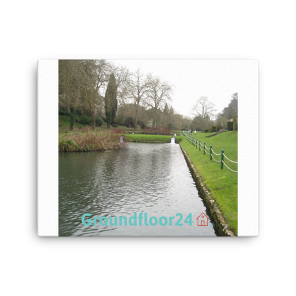Lakeside Beauty Canvas with Groundfloor24 with House Logo