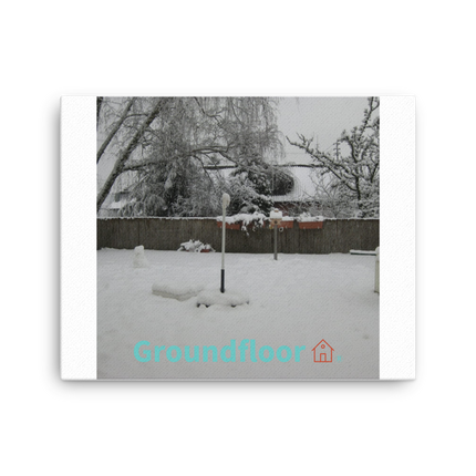 Winter Wonderland Canvas with Groundfloor with House Logo