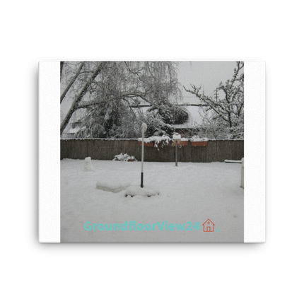 Winter Wonderland Canvas with groundfloorview24 with House Logo
